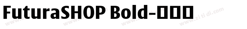 FuturaSHOP Bold字体转换